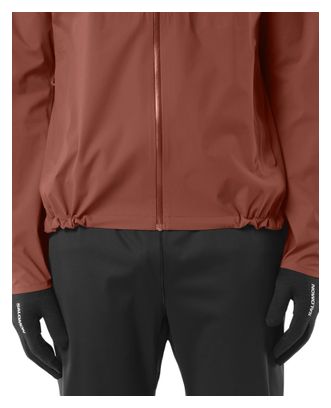 Giacca impermeabile Salomon Bonatti Waterproof marrone da uomo