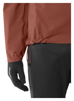 Giacca impermeabile Salomon Bonatti Waterproof marrone da uomo