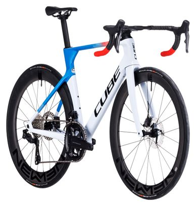 Cube Litening Aero C:68X Bicicleta de carretera de carreras Shimano Ultegra Di2 12S 700 mm Teamline Gris Azul Rojo 2024