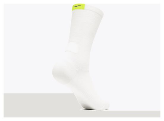 Hoka Clifton Crew Mid-High Socks White
