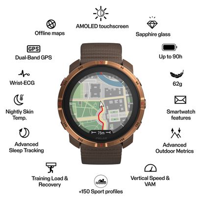 Polar Grit X2 GPS Watch Brown Copper