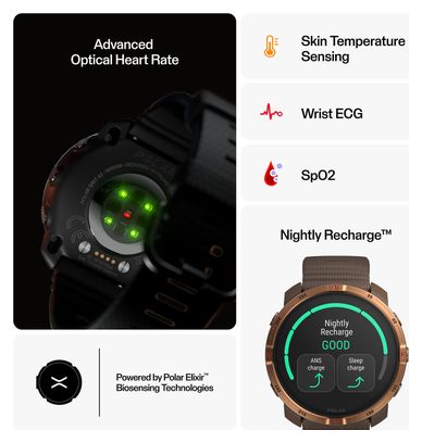 Polar Grit X2 GPS Watch Brown Copper