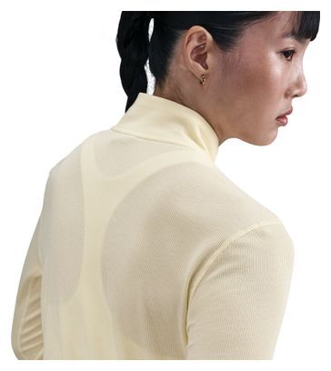 Haut 1/4 zip Nike Trail Jaune Femme
