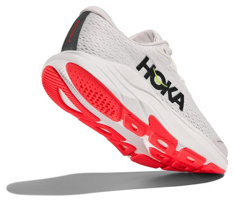 Hoka Rincon 4 Running Shoes White/Red Kids