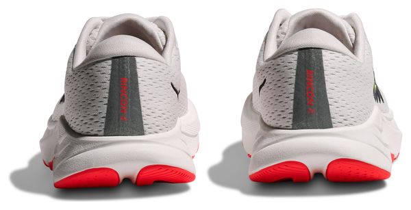 Hoka Rincon 4 Running Shoes White/Red Kids