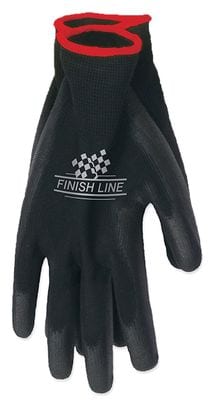 Paar Finish Line Mechanic Grip Shop Handschoenen Zwart