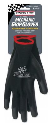 Guantes Finish Line Mechanic Grip negros