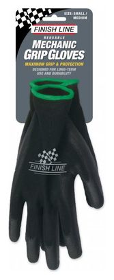 Finish Line Mechanic Grip Handschuhe Schwarz