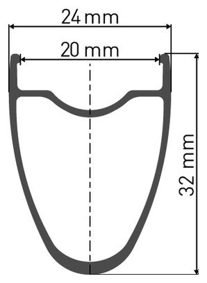 DT Swiss ER 1600 Spline 32 Voorwiel | 12x100mm