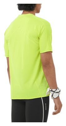 Camiseta de manga corta Salomon Sense Aero Graphic verde para hombre