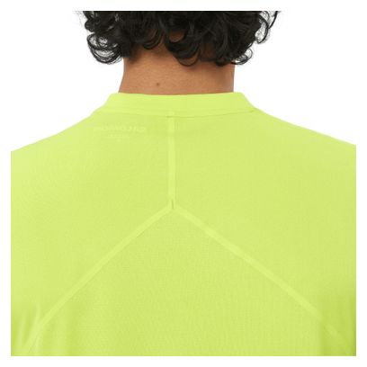 Camiseta de manga corta Salomon Sense Aero Graphic verde para hombre