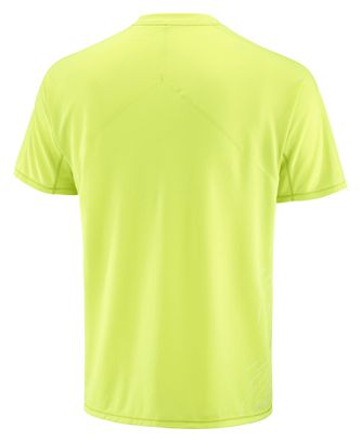 Camiseta de manga corta Salomon Sense Aero Graphic verde para hombre