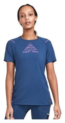 Maillot Manches Courtes Craft Pro Trail Hypervent Bleu Femme