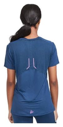 Craft Pro Trail Hypervent Short Sleeve Jersey Blue Donna