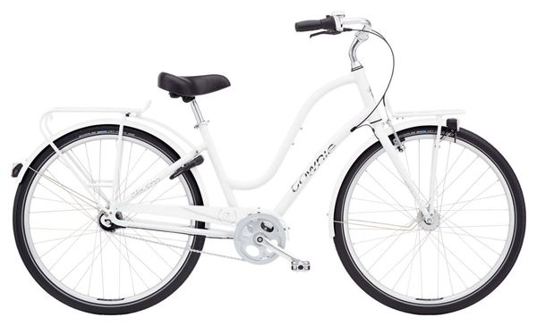 Vélo de Ville ELECTRA TOWNIE COMMUTE7i EQ Blanc