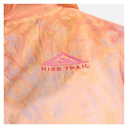 Veste coupe-vent déperlant Femme Nike Dri-Fit Trail Repel Rose Orange
