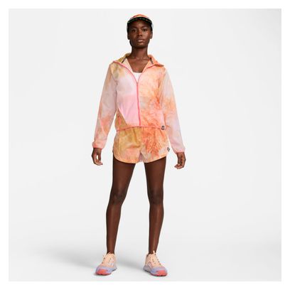 Chaqueta Cortavientos Nike Dri-Fit Trail Repel Mujer Rosa Naranja