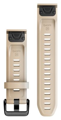 Bracelet de Montre Garmin QuickFit 20 mm Silicone Beige Limestone