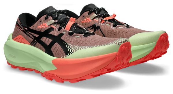 Asics Trabuco Max 5 Trail-Laufschuhe für Herren, rot/grün