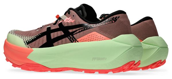 Asics Trabuco Max 5 Trail-Laufschuhe für Herren, rot/grün