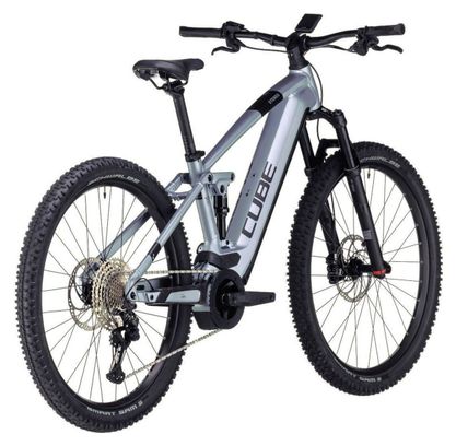 Cube Stereo Hybrid 120 Race 750 Electric Full Suspension MTB Shimano Deore XT 12S 750 Wh 27.5'' Polar Silver 2024