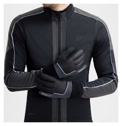 Gants de vélo Hiver -  Hommes Femmes - Noir - Rogelli Essential HI VIS