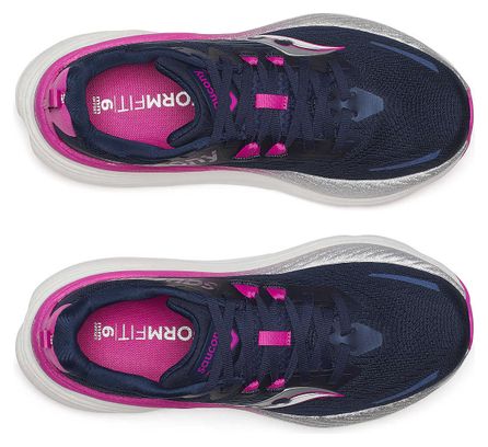 Saucony Hurricane 24 Laufschuh Blau/Pink Damen