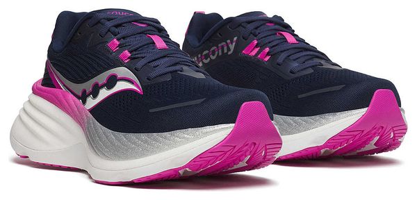 Saucony Hurricane 24 Laufschuh Blau/Pink Damen