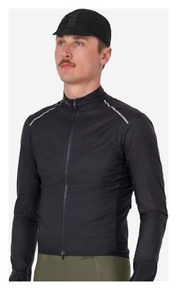 Rapha Brevet Element Winddichte jas Zwart/Grijs