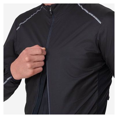 Men's Rapha Brevet Element Windbreaker Jacket Black/Gray