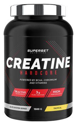 Creatine Hardcore (1 5kg) - Superset Nutrition - Tropical -  Créatines