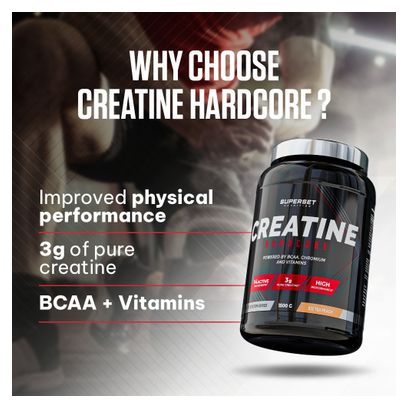 Creatine Hardcore (1 5kg) - Superset Nutrition - Tropical -  Créatines