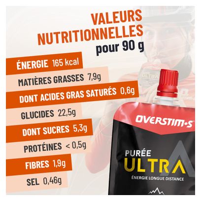 Overstims Ultra Abrikoos/Appel Energiepuree - 90g