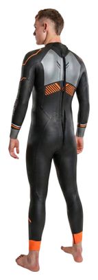 Zone3 Aspire Men's Thermal Neoprene Wetsuit - Black/Orange/Gray