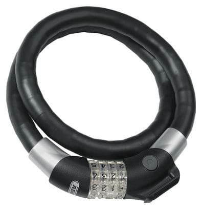 Candado de cable Abus Steel-O-Flex Raydo Pro 1460/85 (85 cm) Negro + Soporte KF