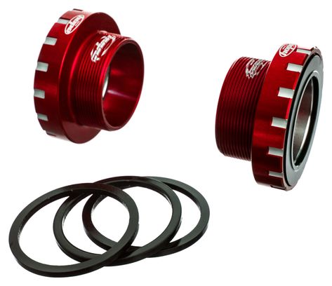 Soporte inferior Hope BSA / BSC 30 mm acero inoxidable rojo