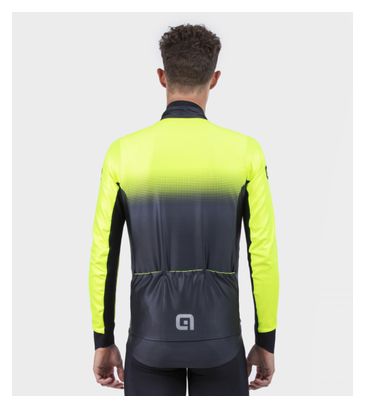 Alé Gradient Long Sleeve Jacket Black/Fluorescent Yellow