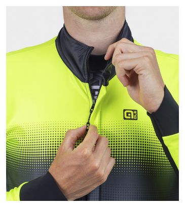 Alé Gradient Long Sleeve Jacket Black/Fluorescent Yellow