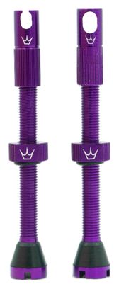Peaty's CNC Tubeless Valves 80mm Violet