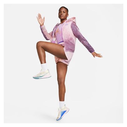 Chaqueta Cortavientos Nike Dri-Fit Trail Repel Mujer Rosa Violeta