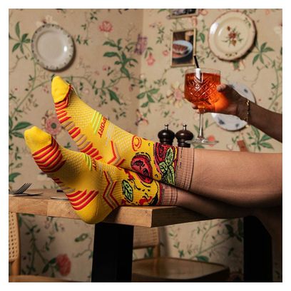 BV Sport Collector ''Nutrisocks'' Pizza Socks Yellow / Multicoloured