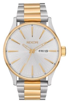 Montre Unisexe Nixon Sentry Acier Argent/Doré