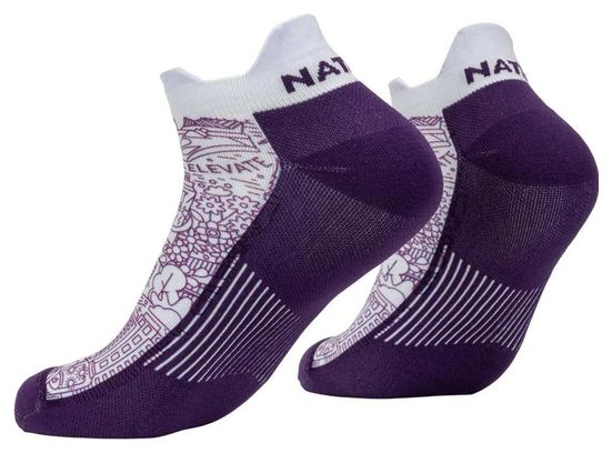 Nathan Signature Speed Tab Socken Violett / Weiß