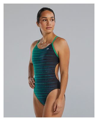 Tyr Durafast Elite Speedwarp Cutoutfit Swimsuit Verde Donna