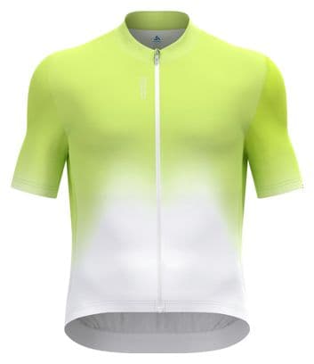 Maillot Manches Courtes Odlo Zeroweight Chill-Tec Jaune/Blanc