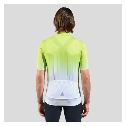 Odlo Zeroweight Chill-Tec Short-Sleeved Jersey Yellow/White