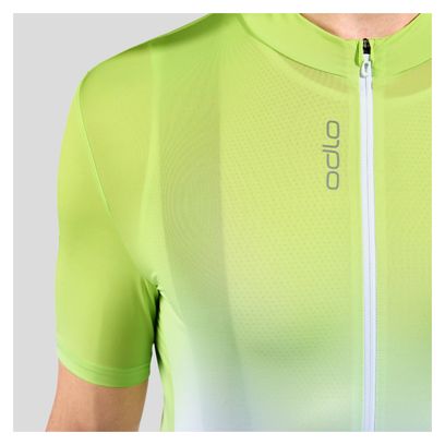 Odlo Zeroweight Chill-Tec Short-Sleeved Jersey Yellow/White