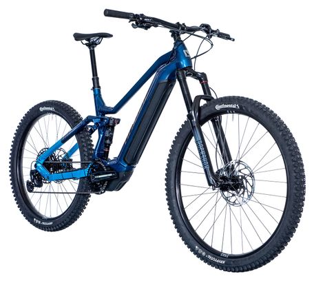 Bicicleta eléctrica de montaña con suspensión total Haibike AllMtn 2 29'' / 27.5'' Sram SX Eagle 12v 720 Wh Azul / Cian 2024