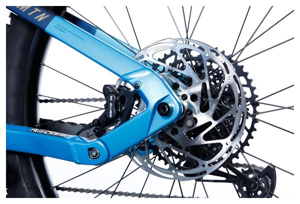 Bicicleta eléctrica de montaña con suspensión total Haibike AllMtn 2 29'' / 27.5'' Sram SX Eagle 12v 720 Wh Azul / Cian 2024