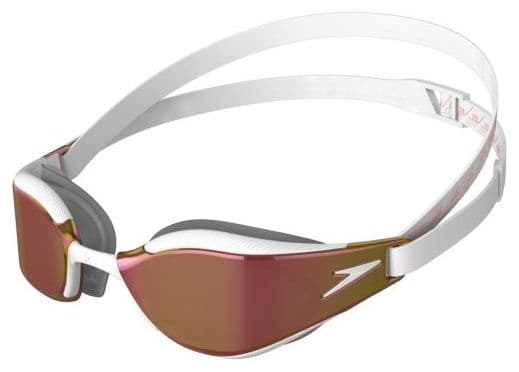 Speedo Fastskin Hyper Elite Schwimmbrille Verspiegeltes Weiß